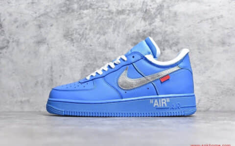 SG纯原版本OFF-WHITE X Air Force 1“MCA” 耐克空军一号OW联名蓝色艺术馆 货号：CJ0952-001