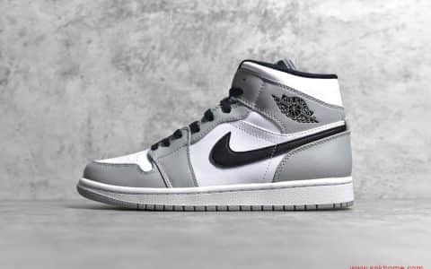 AJ1中帮烟灰 Air Jordan 1 MiD 纯原版本AJ渠道 货号：554724-092