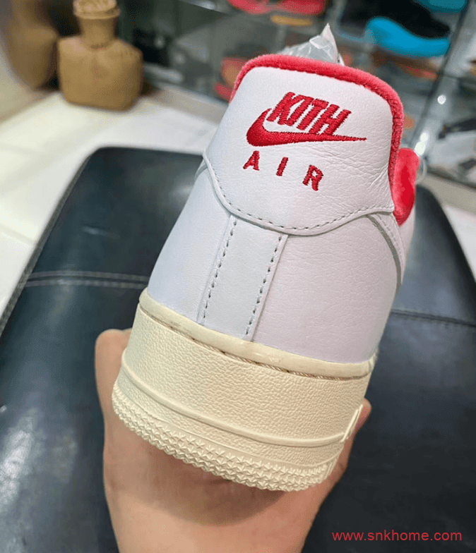 KITH x Nike Air Force 1耐克空军KITH联名款低帮白红配色发售日期 货号：CZ7926-100