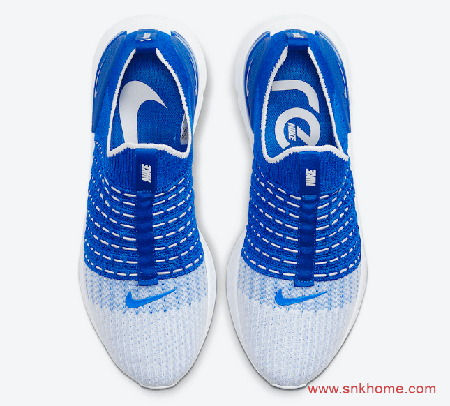 Nike React Phantom Run Flyknit 2 耐克性价比跑鞋 耐克瑞亚白蓝 货号：CJ0277-400