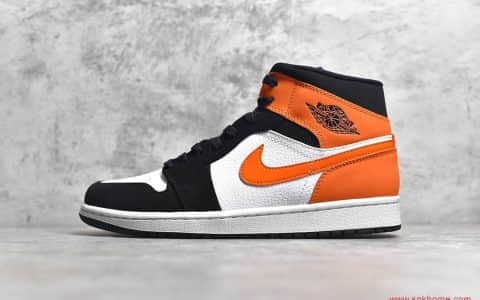 Air Jordan 1 MiD AJ1中帮白黑粉 纯原版本AJ 货号：554724-058