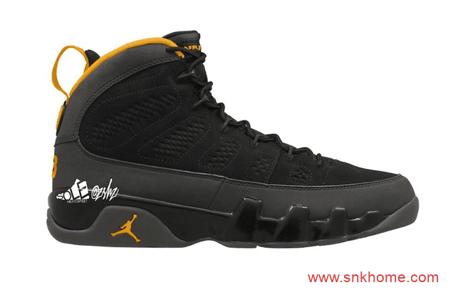 Air Jordan 9 “University Gold” 正品AJ9实战篮球鞋黑黄配色发售日期