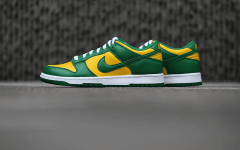 Nike Dunk Low SP “Brazil” 巴西 耐克Dunk黄绿巴西配色即将发售 货号：CU1727-700