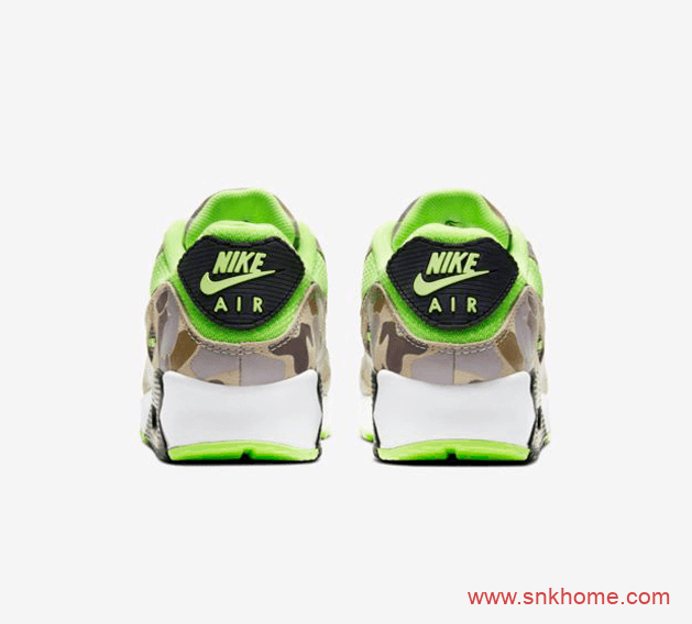 NIKE Air Max 90迷彩配色发售日期 耐克MAX90迷彩荧光绿