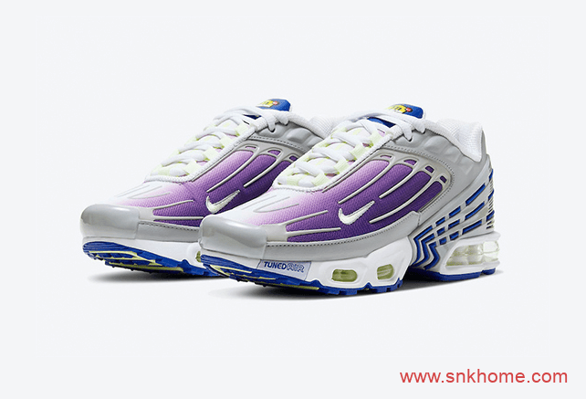 Nike Air Max Plus 3 GS 耐克MAX Plus3渐变紫配色发售价格 货号：CD6871-006