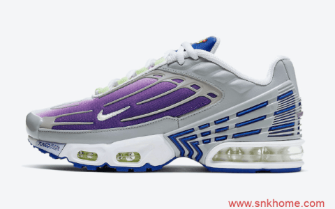 Nike Air Max Plus 3 GS 耐克MAX Plus3渐变紫配色发售价格 货号：CD6871-006