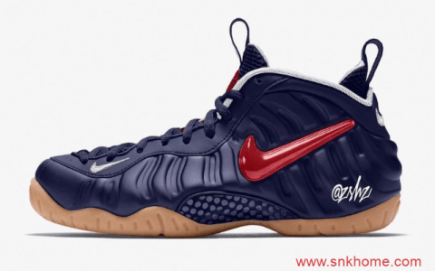 Nike Air Foamposite Pro “Blue Void” 耐克海军蓝喷 喷泡梦之队配色 货号：CJ0325-400