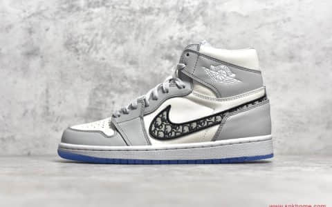 DIOR x AJ1 High OG白灰 纯原版本AJ1迪奥联名货源 货号：CN8607-002