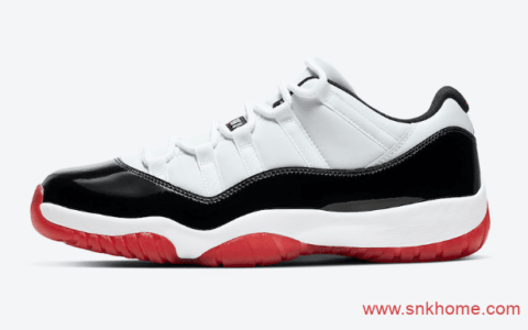 Air Jordan 11 Low “Gym Red”  AJ11白红康扣今天发售 货号：AV2187-160