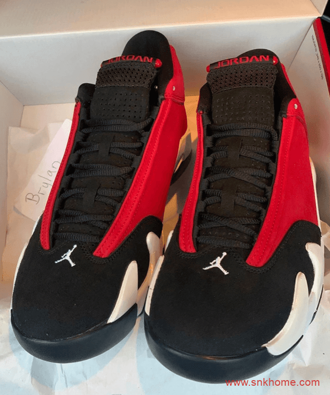 Air Jordan 14 “Gym Red”  AJ14白红公牛配色发售价格 货号：487471-006