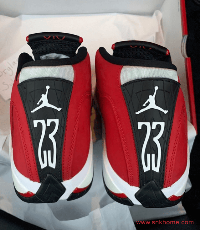 Air Jordan 14 “Gym Red”  AJ14白红公牛配色发售价格 货号：487471-006