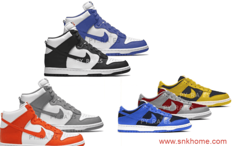 Nike Dunk 系列 7 款 Nike Dunk 新配色曝光 预计将在明年同步发售