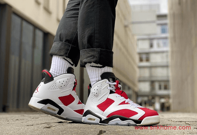 Air Jordan 6 “Carmine”  AJ6白红AJ6胭脂红元年配色发售日期 货号：CT8529-106