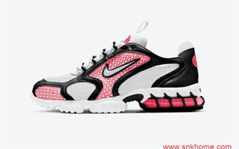 Nike Air Zoom Spiridon Cage 2 “Flash Crimson”  耐克Stussy联名黑白粉配色发售日期 货号：CD3613-101