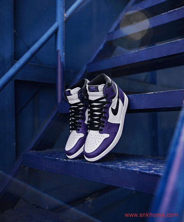 Air Jordan 1 “Court Purple”  AJ1紫加哥发售价格 货号：555088-500