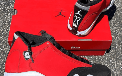 Air Jordan 14 球鞋 AJ14黑红实战篮球鞋新配色曝光实物图