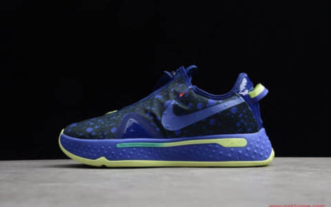 NIKE PG4 EP 保罗乔治四代篮球战靴 PG4深蓝黑色实战篮球鞋 货号：CD5086-50