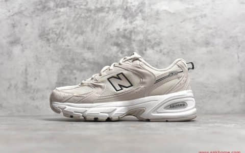 New Balance NB530 纯原版本新百伦元祖灰 新百伦米白色跑鞋 货号：MR530SH