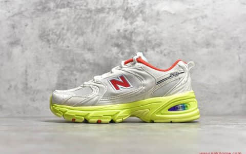 新百伦New Balance NB530灰黄色复古休闲慢跑鞋 货号：MR530SI