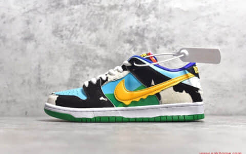 Ben & Jerry's x NK SB Dunk Low Pro QS"Chunky Dunky" 正品耐克Dunk SB 牛奶冰淇淋 货号：CU3244-100