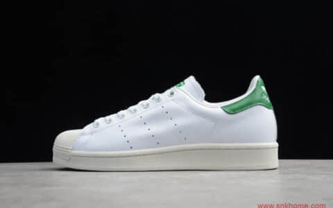 Adidas Originals Superstar 阿迪达斯贝壳头史密斯联名 阿迪达斯绿尾史密斯 货号：FW9328