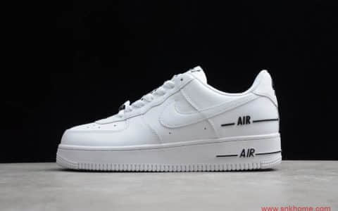 NIKE Air Force 1 "Double Air" 耐克空军低帮黑白LOGO 串标 货号：CJ1379-100