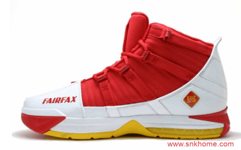 Nike LeBron 3 “Fairfax”  詹姆斯3代战靴PE版本白红配色发售日期 货号：DH3925-100
