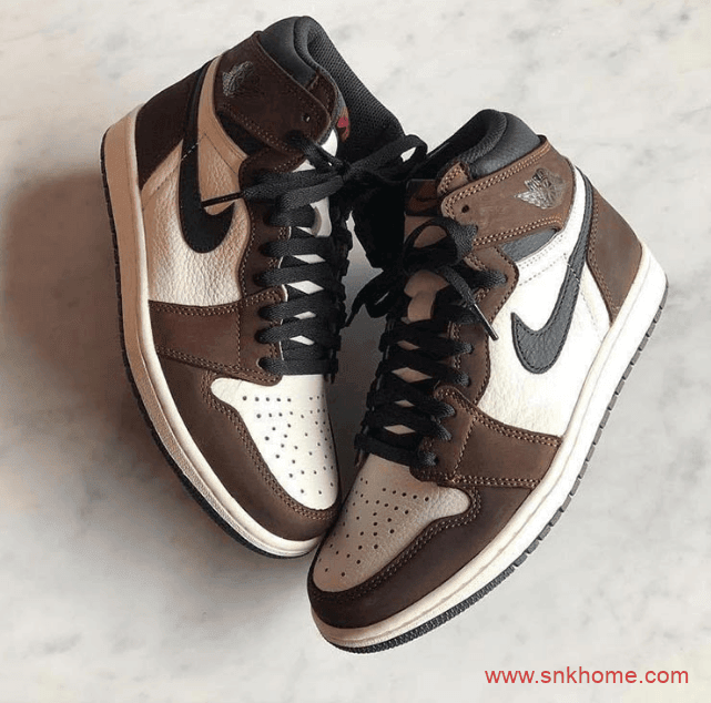 Air Jordan 1 High OG “Dark Mocha”  AJ1小反勾跳票发售 AJ1棕脚趾 货号：555088-120