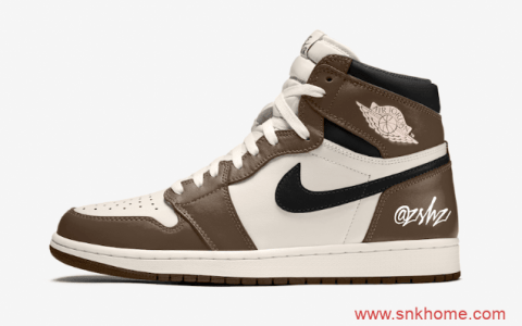 Air Jordan 1 High OG “Dark Mocha”  AJ1小反勾跳票发售 AJ1棕脚趾 货号：555088-120