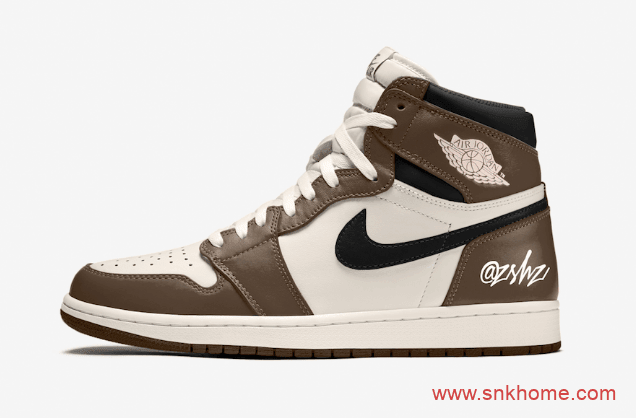 Air Jordan 1 High OG “Dark Mocha”  AJ1小反勾跳票发售 AJ1棕脚趾 货号：555088-120