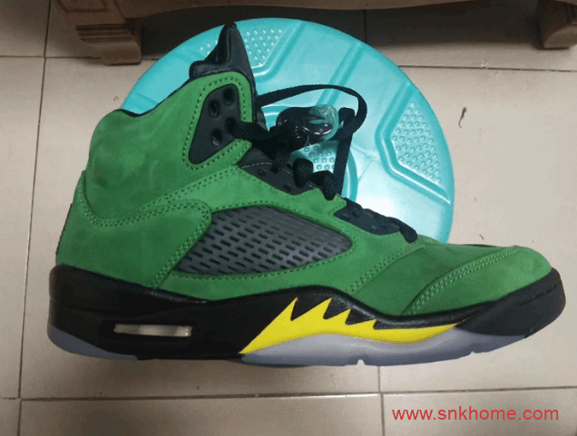 Air Jordan 5 SE “Oregon Ducks”  天价球鞋AJ5俄勒冈大学配色复刻 发售日期 货号：CK6631-307 