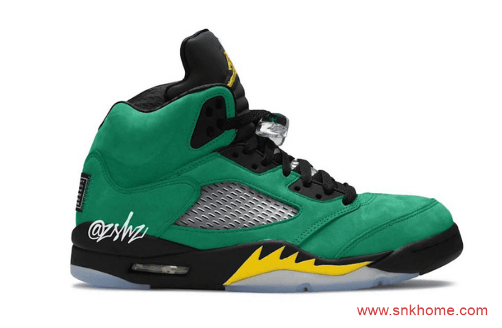 Air Jordan 5 SE “Oregon Ducks”  天价球鞋AJ5俄勒冈大学配色复刻 发售日期 货号：CK6631-307 