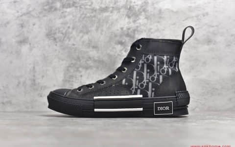 迪奥B23系列 迪奥网纱鞋 正品迪奥复刻 Dior B23 Oblique High Top Sneakers“CD重影”