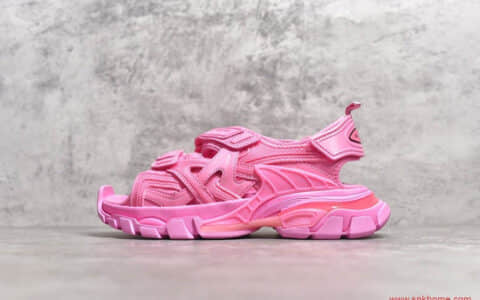 2020夏季巴黎世家新款 巴黎世家粉色老爹鞋 Balenciaga巴黎世家粉色凉鞋
