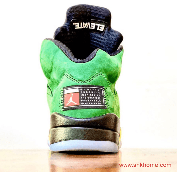 Air Jordan 5 SE “Oregon Ducks”  AJ5俄勒冈黑绿球鞋发售日期 货号：CK6631-307 