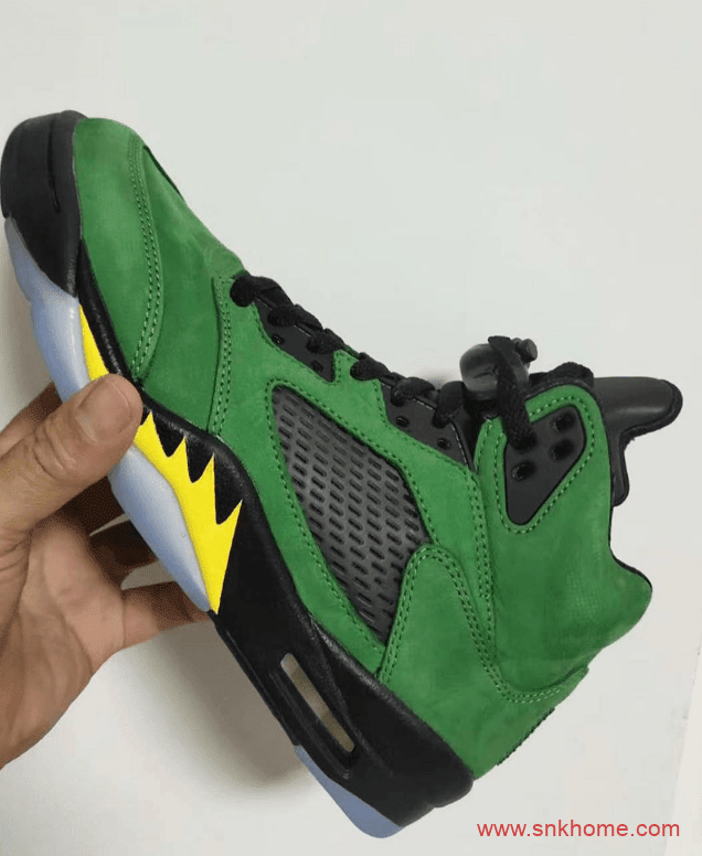 Air Jordan 5 SE “Oregon Ducks”  AJ5俄勒冈黑绿球鞋发售日期 货号：CK6631-307 