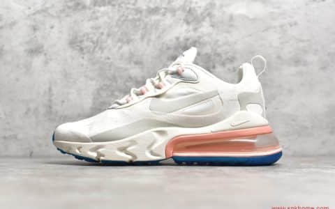 NIKE Air Max 270 React 莆田过毒耐克MAX270二代气垫粉蓝色 货号：AT6174-100