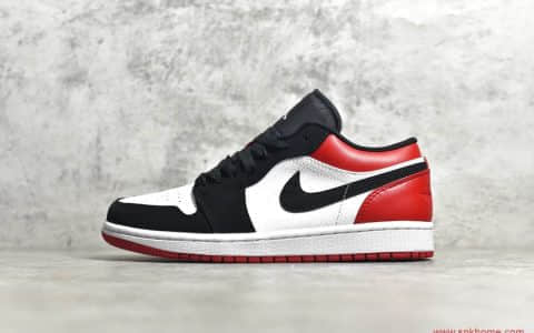 Air Jordan 1 low 乔丹一代AJ1低帮黑红脚趾实拍图 货号：553558-116