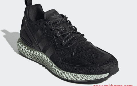 adidas ZX 2K 4D “Core Black”  阿迪达斯4D黑武士跑鞋发售日期 货号：FV9027