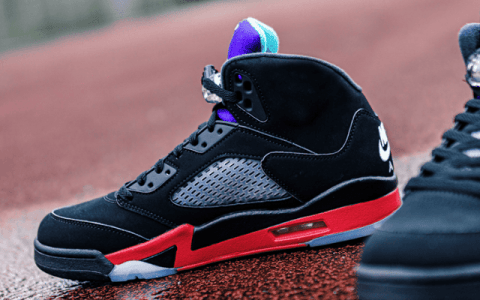 Air Jordan 5 “TOP 3” AJ5经典黑红配色最新球鞋美图来袭 周六正式发售 货号：CZ1786-001