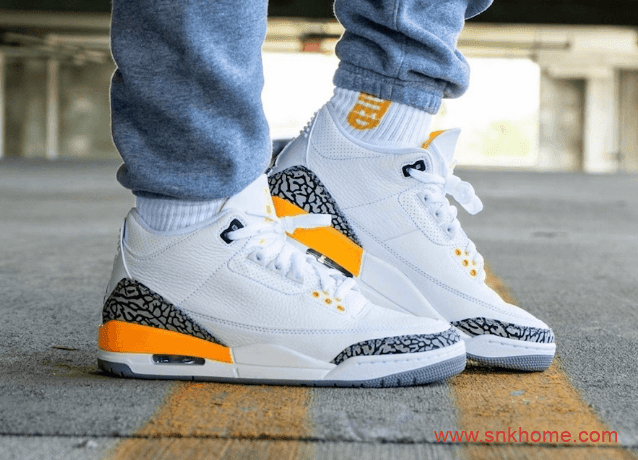 Air Jordan 3 WMNS “Laser Orange”  白橙AJ3OG版本 AJ3新配色上脚图发售日期 货号：CK9246-108