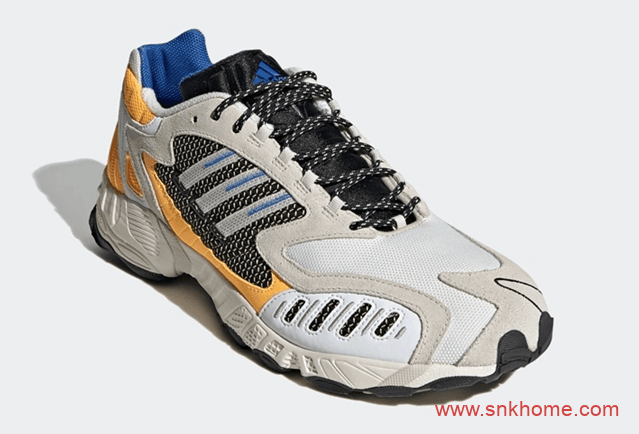 adidas Torsion TRDC新配色 adidas Originals阿迪达斯复古经典灰蓝黄黑色发售日期 货号：FW9170