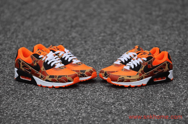 Air Max 90 “Orange Camo” 耐克MAX90暴力橙迷彩配色太好看 发售日期 货号：CW4039-800