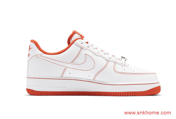 Nike Air Force 1 Low EMB 耐克空军特殊白橙配色 致敬接球圣地 货号：CT2585-100