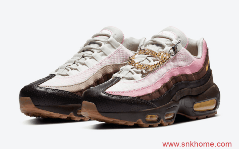 Air Max 95 WMNS “Cuban Link” 古巴链 耐克MAX95白棕色渐变官图释出 货号：CZ0466-200