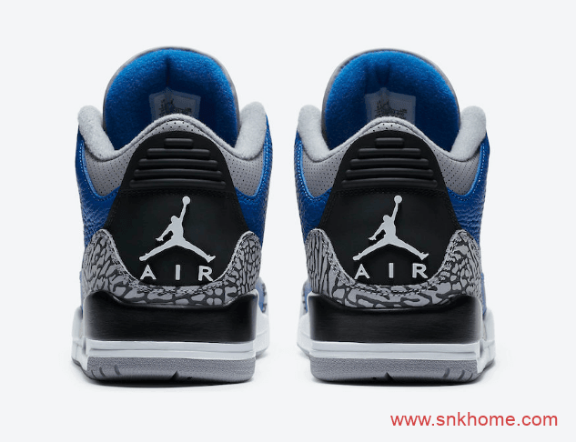 Air Jordan 3 “Varsity Royal” AJ3皇家蓝配色 AJ3爆裂纹发售日期货号：CT8532-400