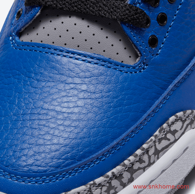 Air Jordan 3 “Varsity Royal” AJ3皇家蓝配色 AJ3爆裂纹发售日期货号：CT8532-400