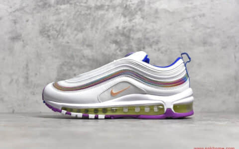 NIKE Air Max 97 GS 复活节彩蛋 纯原版本耐克MAX97魔术贴子弹头 货号： CW2456-100