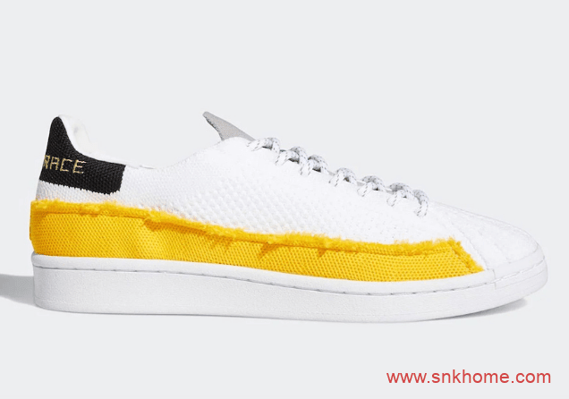 Pharrell Williams x adidas Superstar 阿迪达斯贝壳头菲董联名黑白两色新鞋型发售日期 货号：FY2294/FY1787