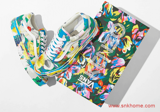 KENZO x Vans 联名 万斯花卉三个系列 高低帮都有 万斯Old Skool 万斯Sk8-Hi